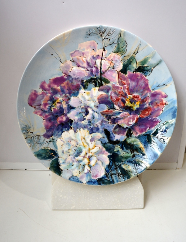 Тарелка декоративная ,серия "Цветы"